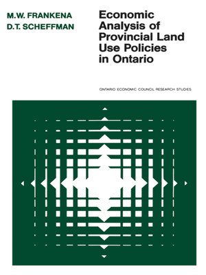 cover image of Economic Analysis of Provincial Land Use Policies in Ontario